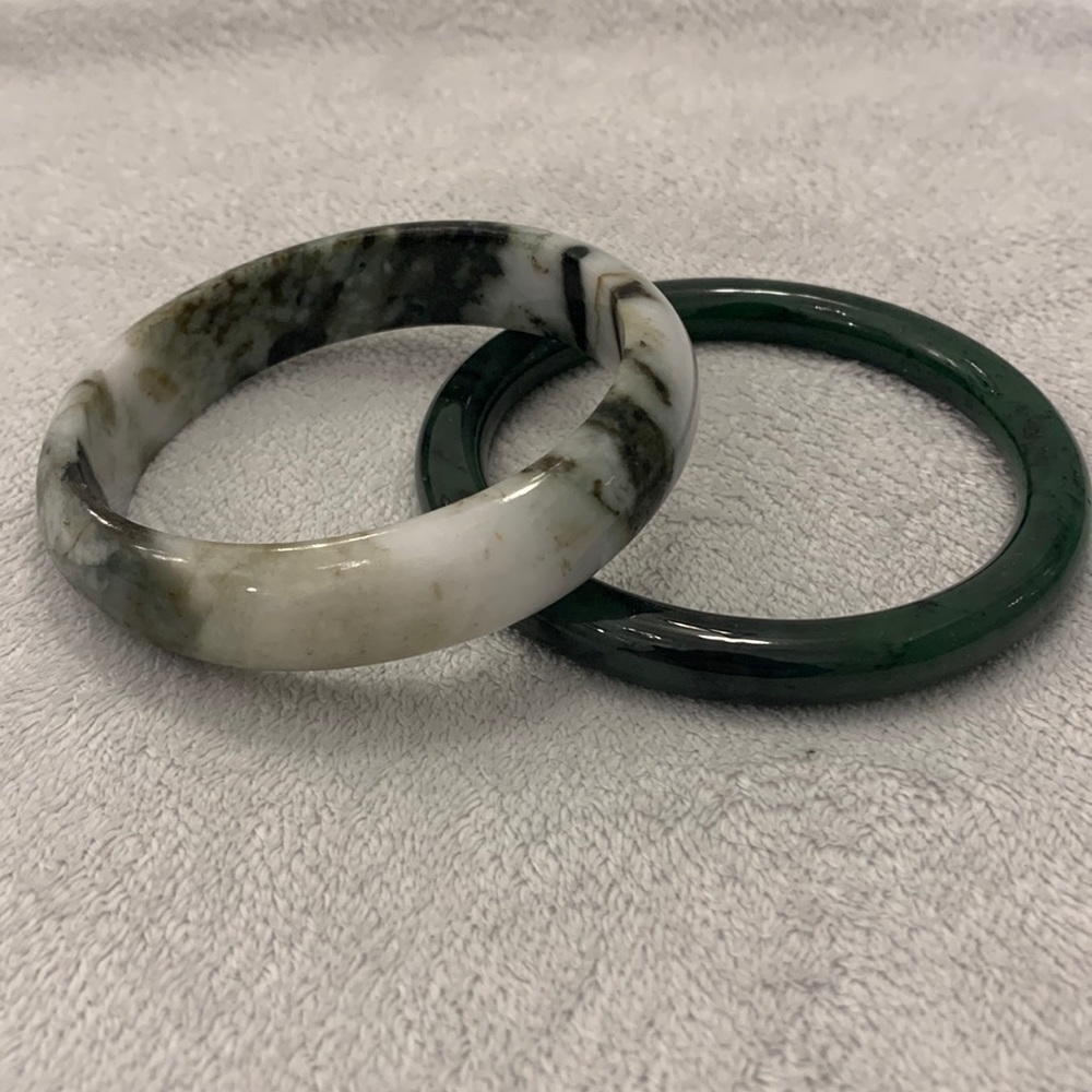 Jade Bracelets (2) - Authentic from Thailand